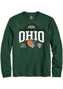 Summit Sportswear Ohio Bobcats Green MAC 2026 MBB Tournament Bound Long Sleeve T Shirt