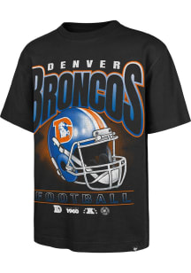 47 Denver Broncos Black Chrome Dome Foundation Short Sleeve Fashion T Shirt