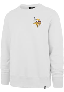 47 Minnesota Vikings Mens White Straight Shot Long Sleeve Crew Sweatshirt