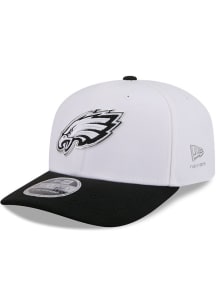 New Era Philadelphia Eagles 2026 NFL Draft CW Split Panel Stretch 9SEVENTY Adjustable Hat - White