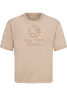Levelwear New York Islanders Tan Signature Knit Shadow Surge Short Sleeve Fashion T Shirt