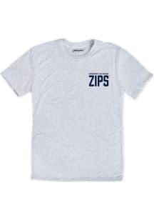 Where I’m From Akron Zips Ash Triblend Zips Short Sleeve Fashion T Shirt