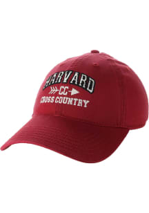 Legacy Harvard Crimson Cross Country EZA Twill Adjustable Hat - Crimson