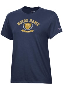 Champion Notre Dame Fighting Irish Womens Navy Blue Alumni Short Sleeve T-Shirt