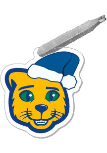Pitt Panthers Acrylic Santa Holiday ROC Ornament - Blue