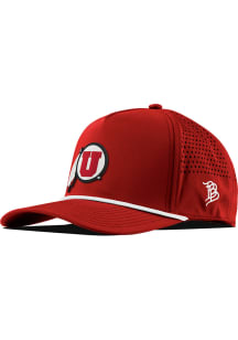 Branded Bills Utah Utes Curved 5 Panel Rope Adjustable Hat - Red