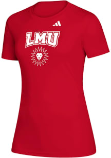 Adidas Loyola Ramblers Womens Maroon Heat Seal Creator Short Sleeve T-Shirt