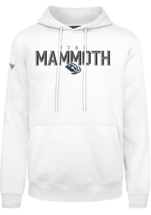 Levelwear Utah Mammoth Mens White Podium Carve Long Sleeve Hoodie