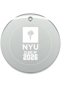 NYU Violets Class of 2026 Round Ornament - White