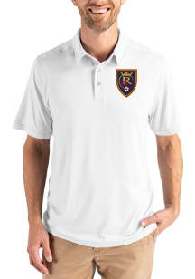 Cutter and Buck Real Salt Lake Mens White Coastline Eco Short Sleeve Polo