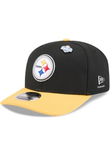 New Era Pittsburgh Steelers 2026 NFL Draft Stretch Snap 9SEVENTY Adjustable Hat - Black