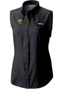 Columbia Baylor Bears Womens Black Heat Seal Omni Wick Tamiami Polo Shirt