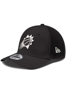 New Era Phoenix Suns Mens Black Team Logo Neo 39THIRTY Flex Hat