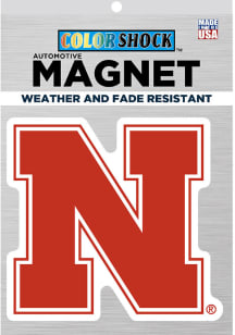 Nebraska Cornhuskers 4in Main Mark Magnet