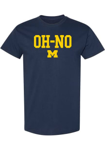 Michigan Wolverines Navy Blue OH-NO Short Sleeve T Shirt
