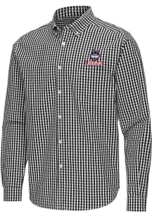 Antigua UConn Huskies Mens Black Ellis Long Sleeve Dress Shirt