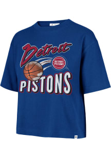 47 Detroit Pistons Womens Blue Dime Time Short Sleeve T-Shirt