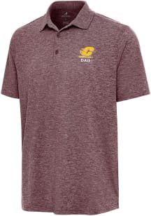 Antigua Central Michigan Chippewas Mens Maroon Dad Par 3 Short Sleeve Polo