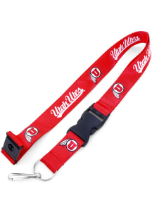 Utah Utes Team Logo Lanyard - Red