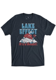 Erie Navy Blue Lake Effect is a Beast Short Sleeve T Shirt
