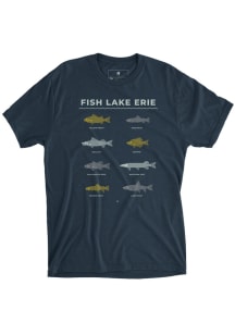 Erie Blue Fish Lake Erie Short Sleeve Fashion T Shirt