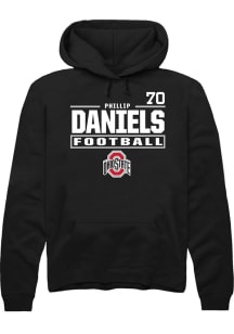 Phillip Daniels Ohio State Buckeyes Mens Black Football NIL Stacked Box Player Hood