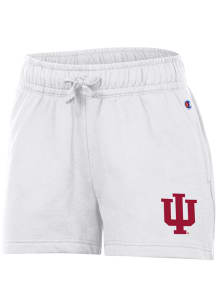 Champion Indiana Hoosiers Womens White Powerblend Shorts
