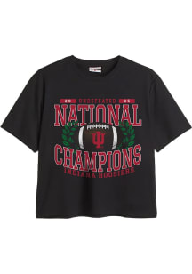UIN W BLACK 2025 College Football National Champions SS TEE M FBALL