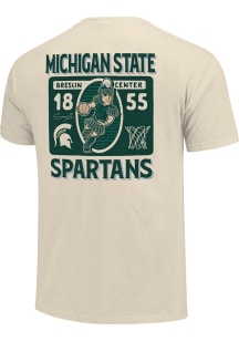 Michigan State Spartans Ivory Basketball Short Sleeve T Shirt