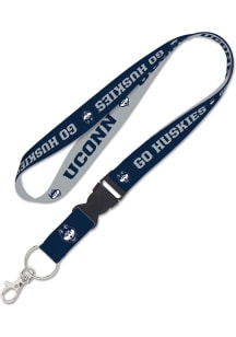 UConn Huskies Detachable Lanyard - Navy Blue