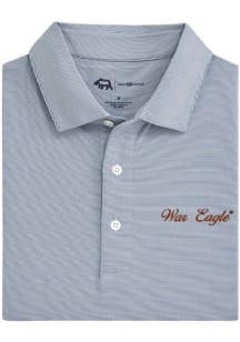 Onward Reserve Auburn Tigers Mens Navy Blue Hairline War Eagle Short Sleeve Fashion Polo