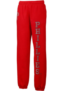 Forever Collectibles Philadelphia Phillies Womens Wordmark Red Sweatpants