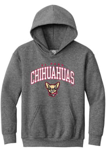 Summit Sportswear El Paso Chihuahuas Youth Graphite Arch Mascot Long Sleeve Hoodie