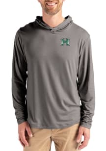 Cutter and Buck Hawaii Warriors Mens Graphite Coastline Eco Long Sleeve Lightweight Hoodie