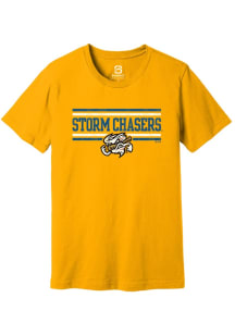 Summit Sportswear Omaha Storm Chasers Gold Double Bars Short Sleeve T Shirt