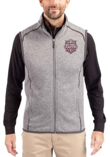 Cutter and Buck Indiana Hoosiers Mens Grey 2025 CFP National Champions Mainsail Sleeveless Jacket