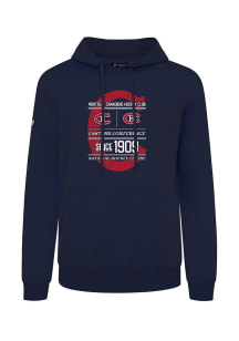 Levelwear Montreal Canadiens Mens Navy Blue Podium Acumen Long Sleeve Hoodie