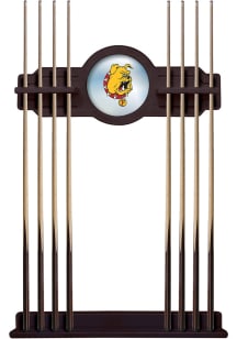 Ferris State Bulldogs Solid Wood Cue Rack Pool Table