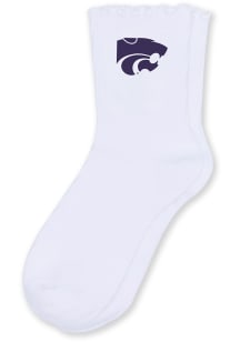 K-State Wildcats Lettuce Hem Baby Quarter Socks
