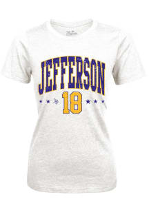 Justin Jefferson Minnesota Vikings Womens White Triblend Player T-Shirt
