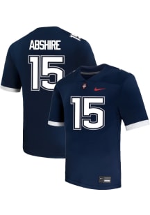 Cameron Abshire  Nike UConn Huskies Navy Blue NIL Name And Number Football Jersey