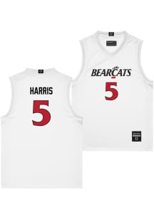 Sencire Harris  Campus Ink Cincinnati Bearcats White NIL Jersey