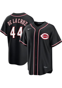 Elly De La Cruz Cincinnati Reds Mens Replica Carbon Fashion Jersey - Black