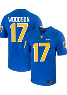 Cole Woodson   Pitt Panthers Blue Football Football Name And Number Football Jersey