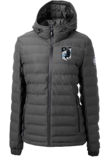 Cutter and Buck Minnesota United FC Womens Graphite Mission Ridge Repreve Heavy Weight Jacket