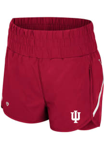 Colosseum Indiana Hoosiers Womens Crimson Levitation Shorts