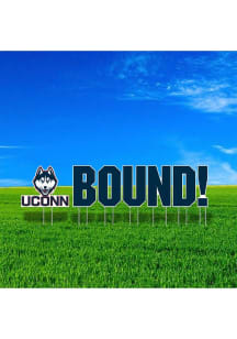 UConn Huskies Large Bound Yard Sign - Navy Blue