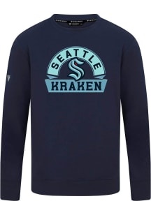 Levelwear Seattle Kraken Navy Blue Mandate Banner Arch Long Sleeve T Shirt