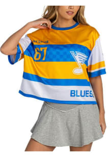 St Louis Blues Womens Colorblock Fashion Hockey Jersey - Blue