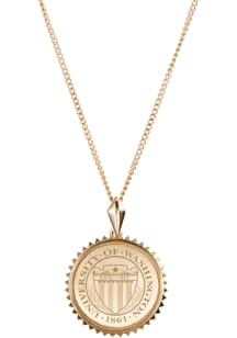 Kyle Cavan Washington Huskies Crest Sunburst Womens Necklace
